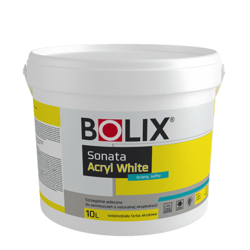 SNIEGO BALTUMO LUBŲ DAŽAI BOLIX SONATA ACRYL WHITE
