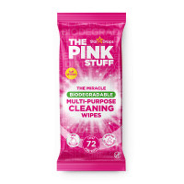 The Pink Stuff daugiafunkcinės drėgnos servetėlės ​​paviršiams valyti 72 vnt